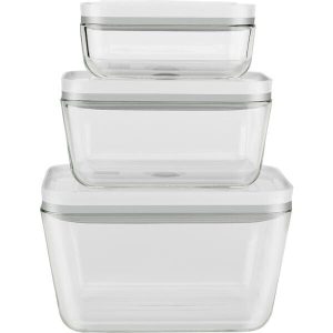 Zwilling Vakuum-Box 3er-Set Fresh & Save Glas Weiß 9